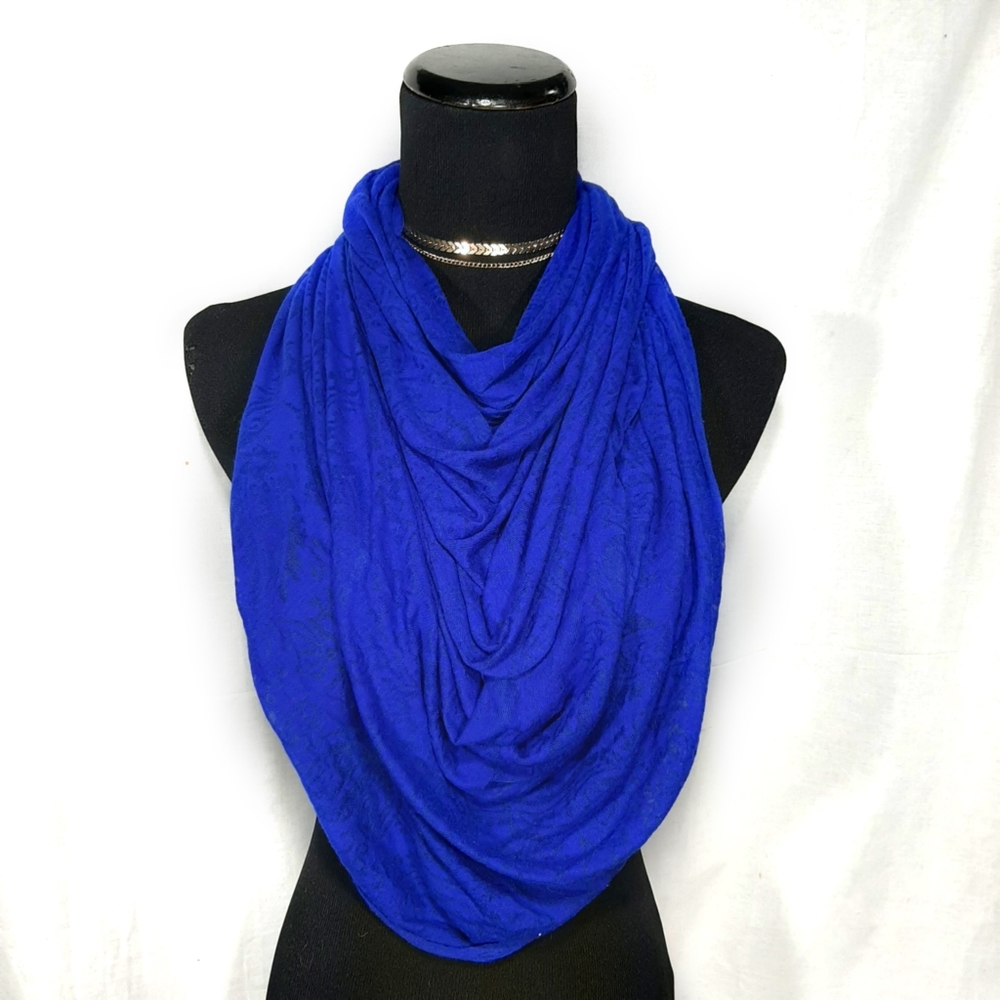 ⭐Paisley Royal Blue Lightweight Infinity Scarf Wrap⭐